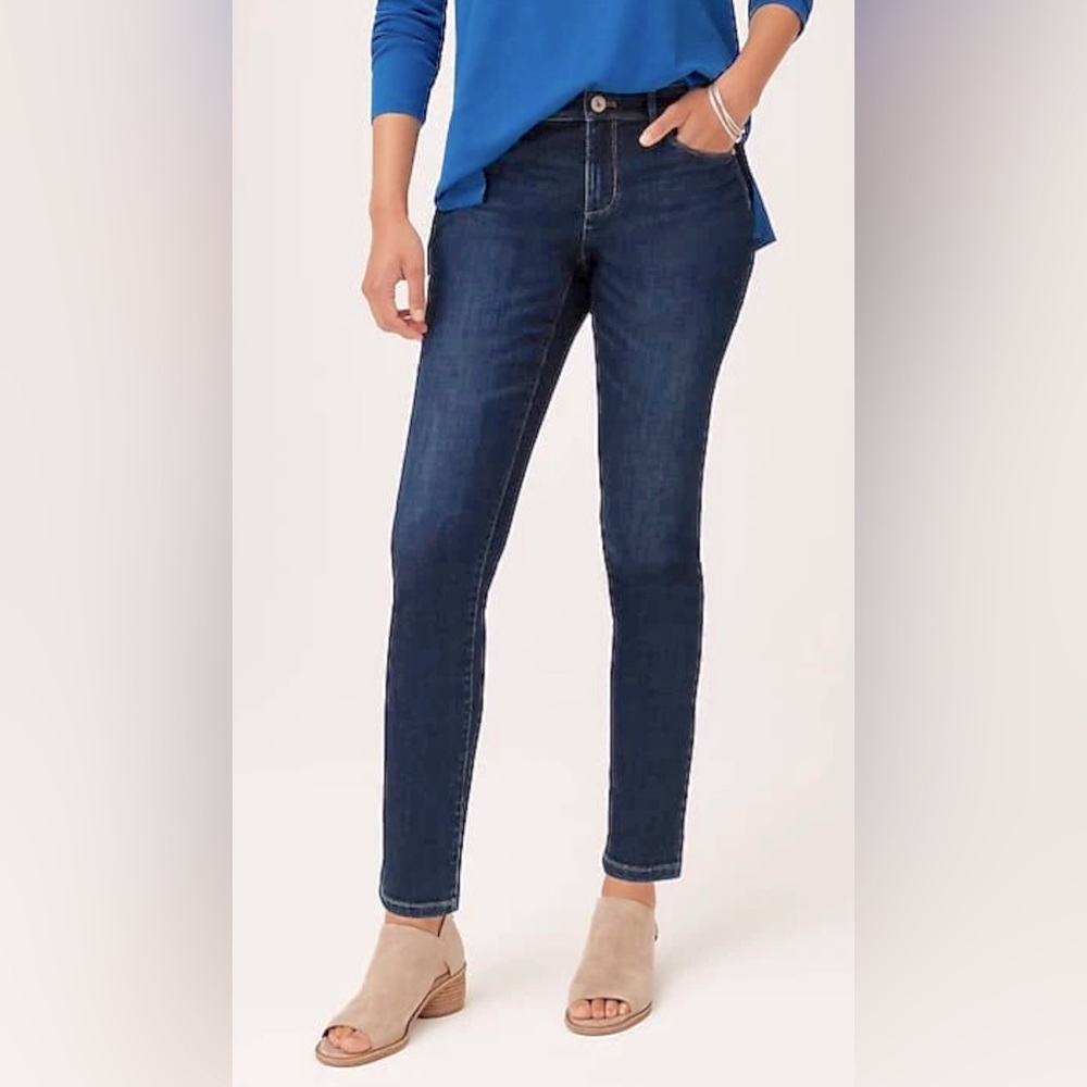 J.Jill Denim Authentic Fit Slim Ankle blue jeans Size 2